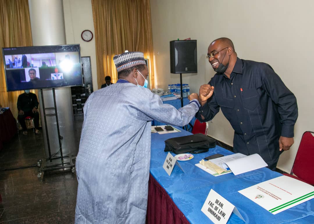 The Dean, @the 48th NIALS Governing Council meeting held in Abuja