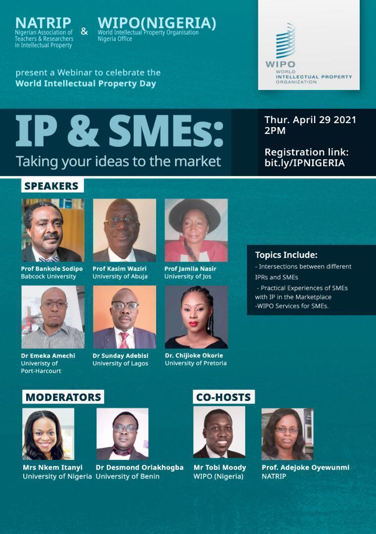 World Intellectual Property Day - IP and SMEs Webinar